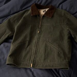 Sweet hat company (company name) denim dark green hoodie